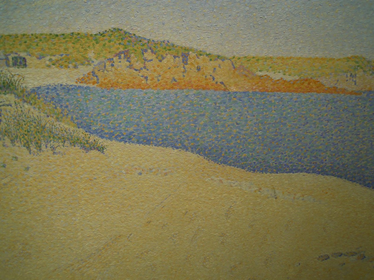 Pláž v Saint-Briac od Paula Signaca fragment detailní:. -. .n od Paul Signac