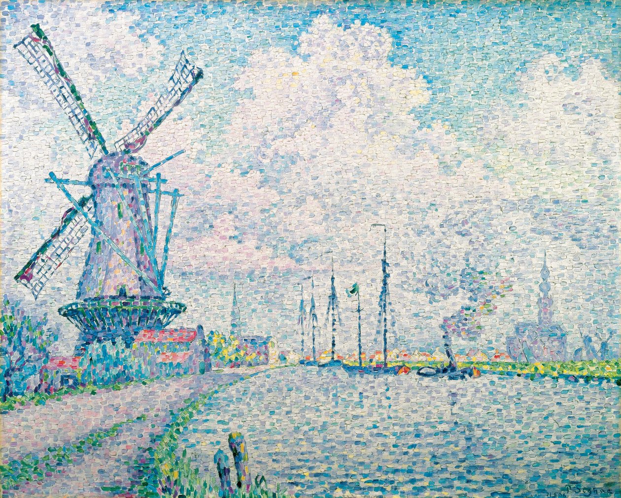Kanál Overschie od Paul Signac