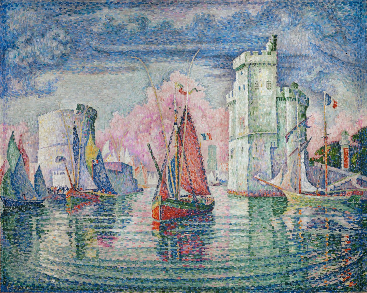 Vstup do přístavu La Rochelle od Paul Signac
