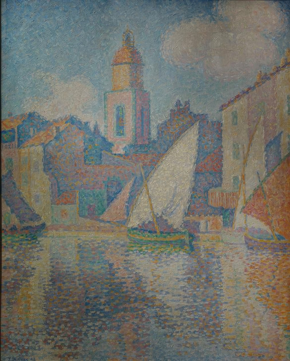 Věž kostela Saint-Tropez od Paul Signac