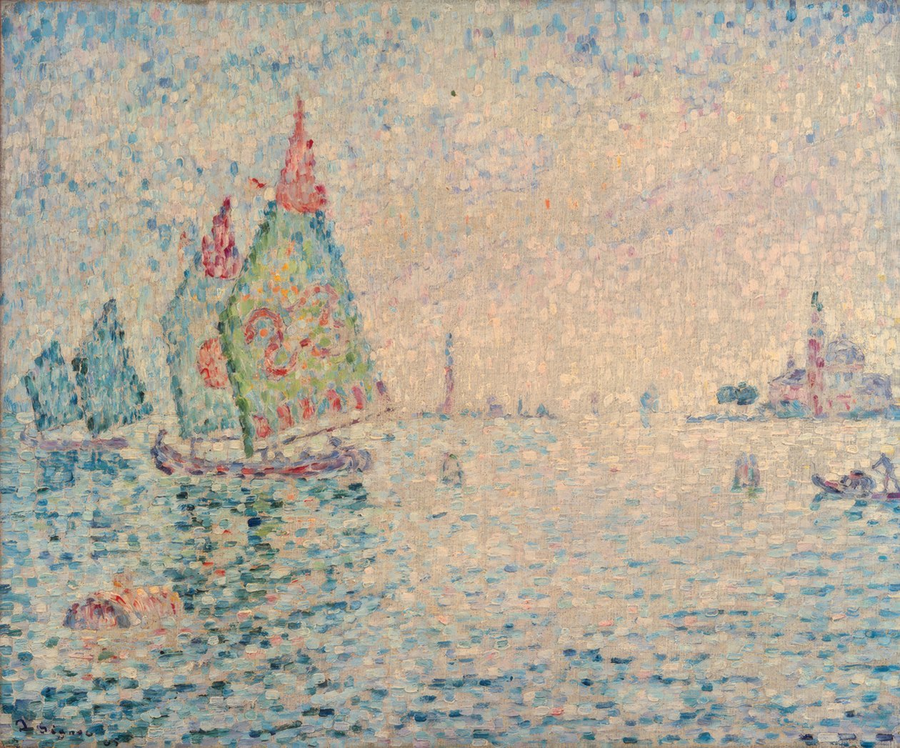 Ostrovy laguny (Benátky) od Paul Signac