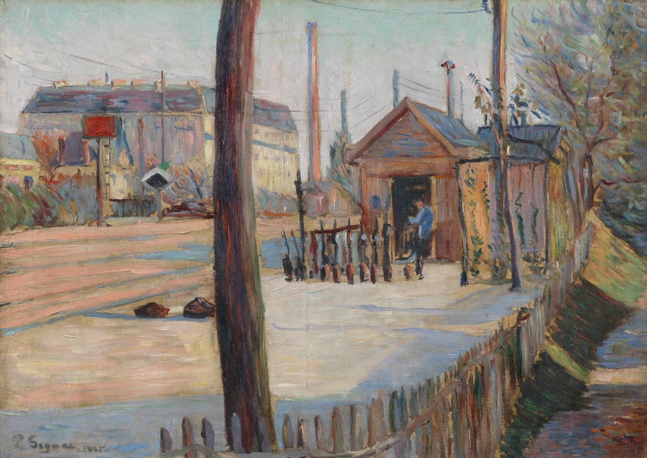 Železniční uzel poblíž Bois-Colombes od Paul Signac