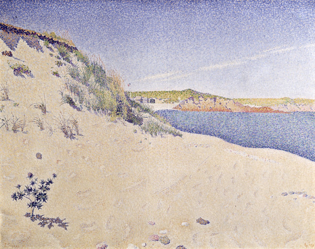 Písečné pobřeží, 1890 od Paul Signac