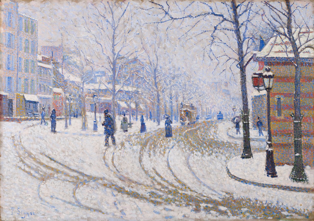 Snow, Boulevard de Clichy, Paříž, 1886 od Paul Signac