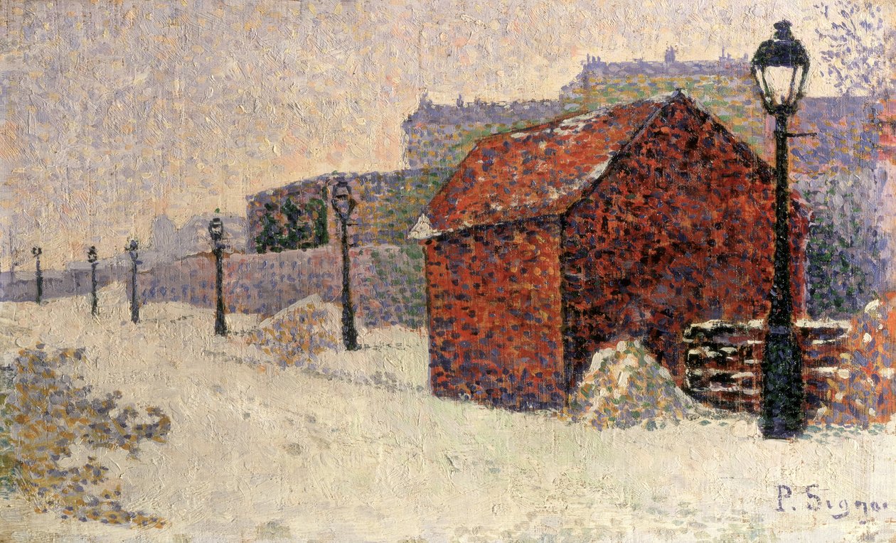Snow, Butte Montmartre, 1887 od Paul Signac