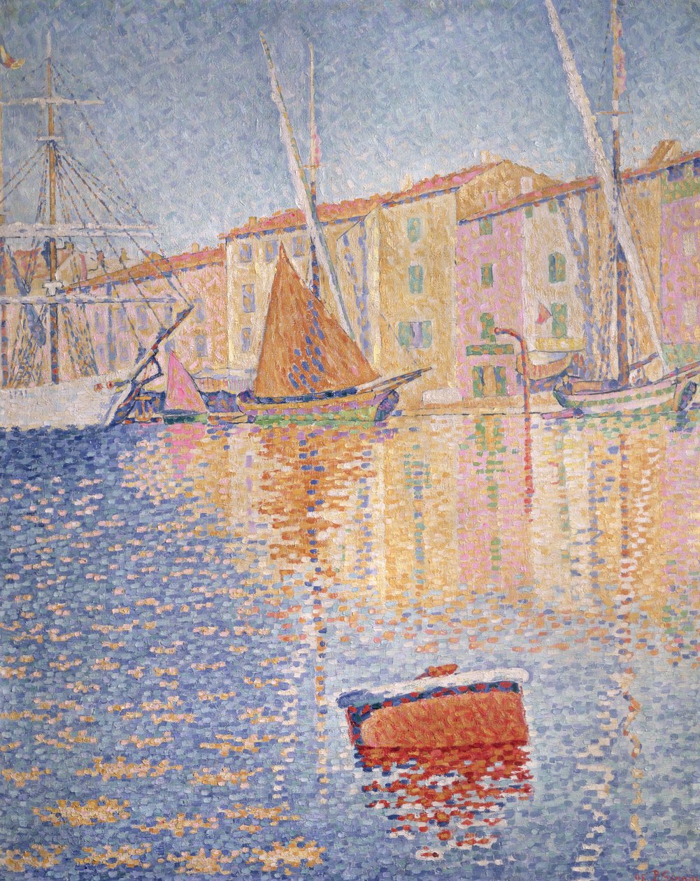 Červená bójka, Saint Tropez, 1895 od Paul Signac
