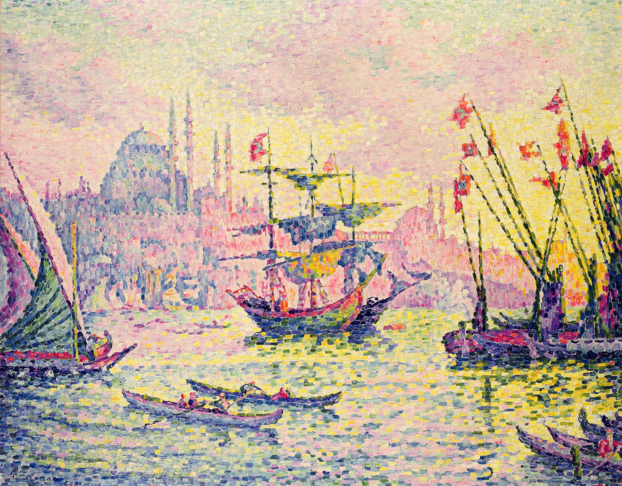 Pohled na Konstantinopol, 1907 od Paul Signac