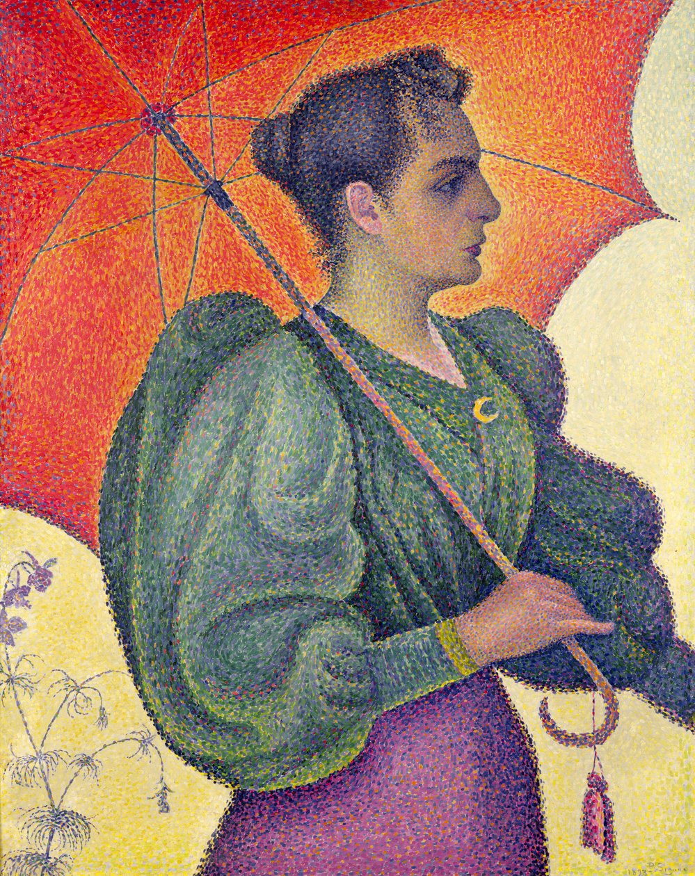 Žena se slunečníkem, 1893 od Paul Signac