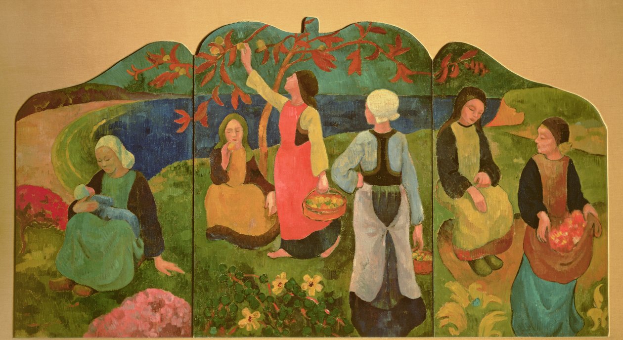 Pont Aven Triptych, 1892-93 (deska) od Paul Sérusier