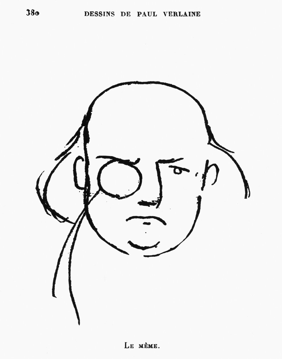 Portrét Charlese Leconte de Lisle od Paul Verlaine