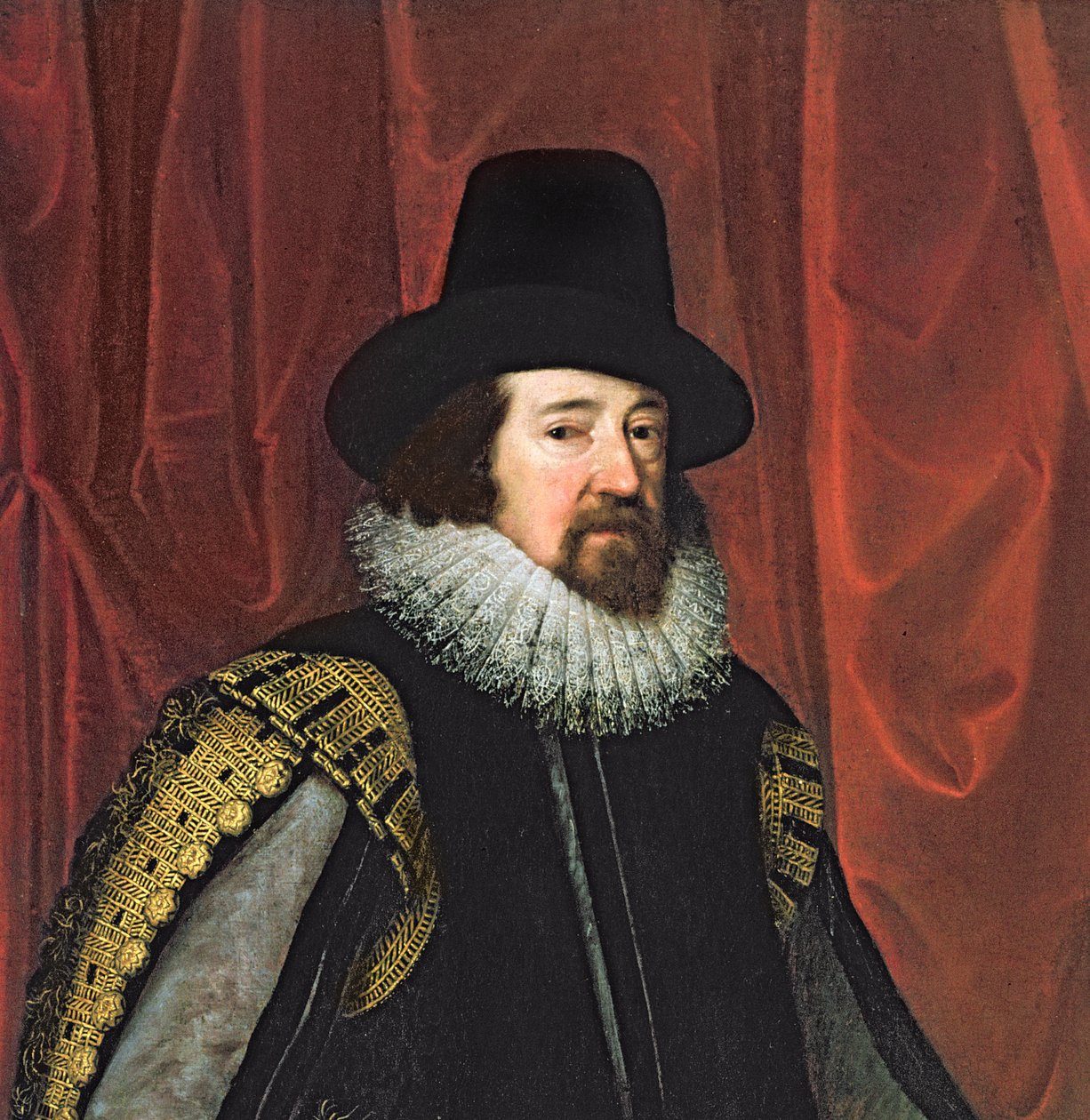 Sir Francis Bacon 1561-1626 Baron Verulam z Verulamu, vikomt St. Albans detail olej na plátně z 242134 od Paul van Somer