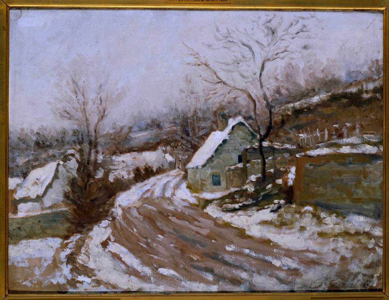 Stará cesta v Auvers-sur-Oise (Auvers sur Oise) Malba Paula Van Ryssela (1826-1909) 1881 Sun. 0,4x0,54 m Paříž, muzeum Orsay od Paul  Gachet