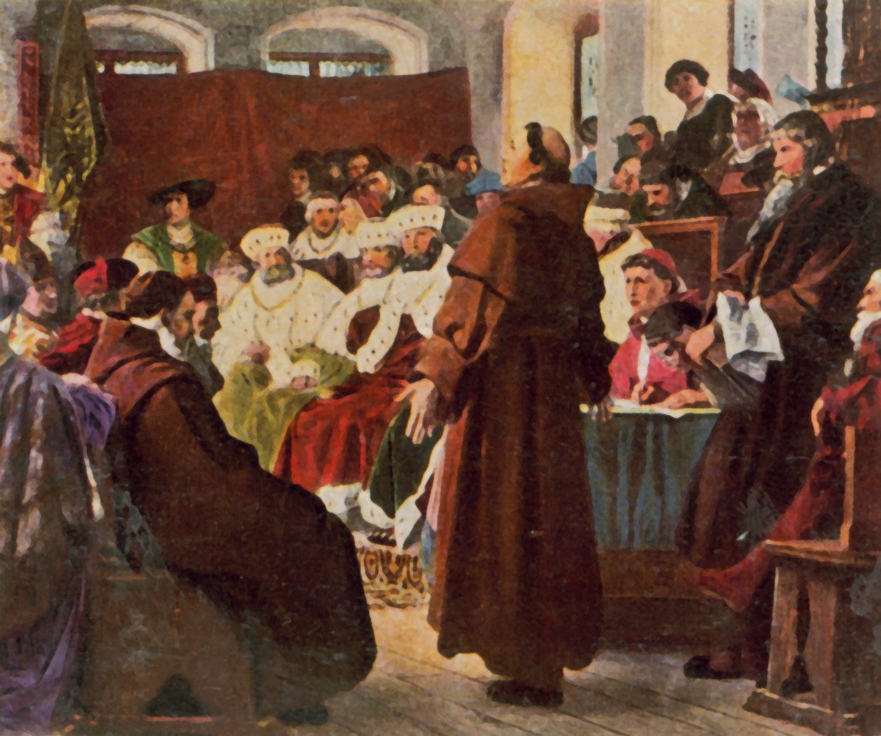 Luther na sněmu ve Wormsu od Paul (after) Thumann