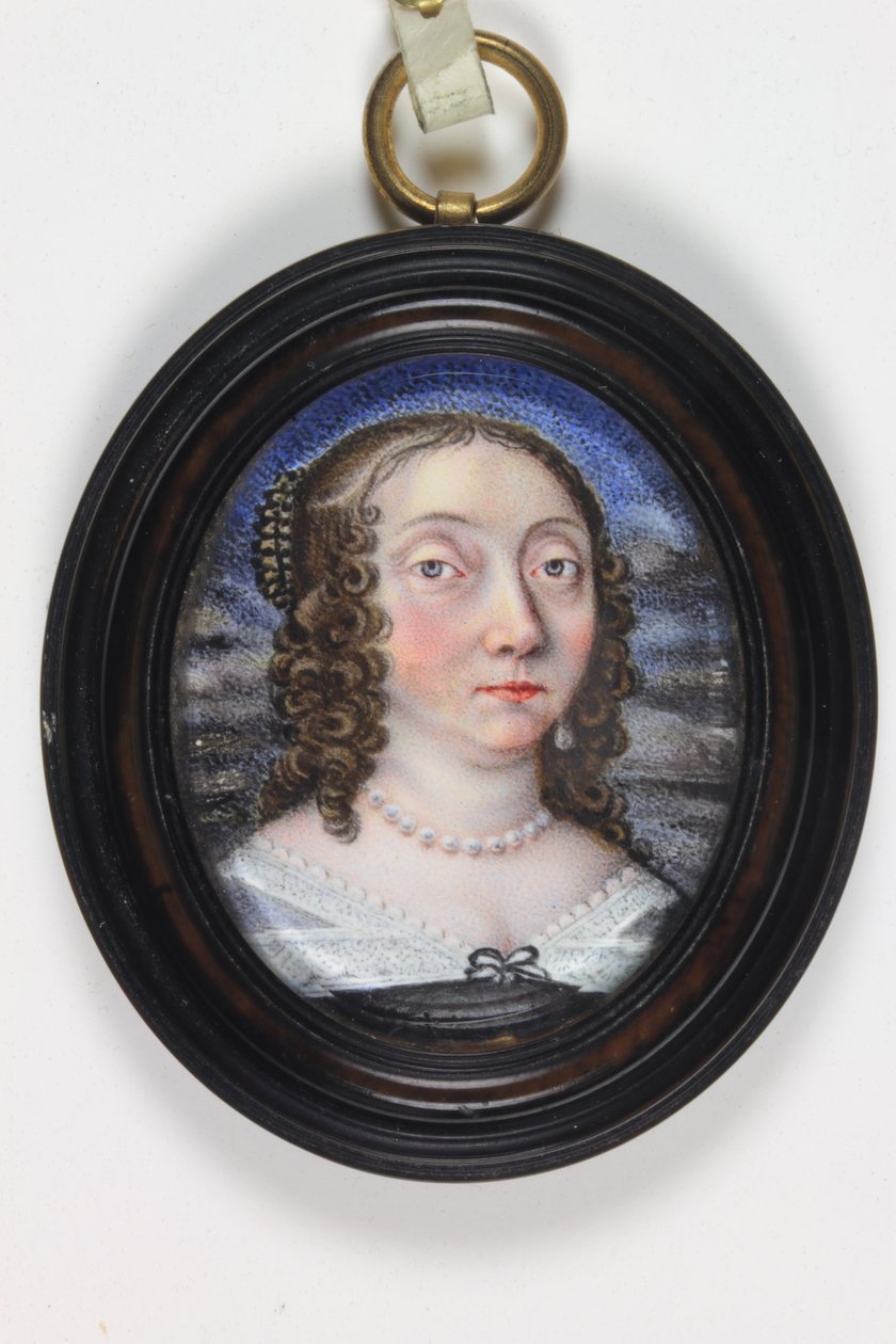 Mademoiselle Le Lou (akvarel na slonovině) od Paul (attr.to) Prieur