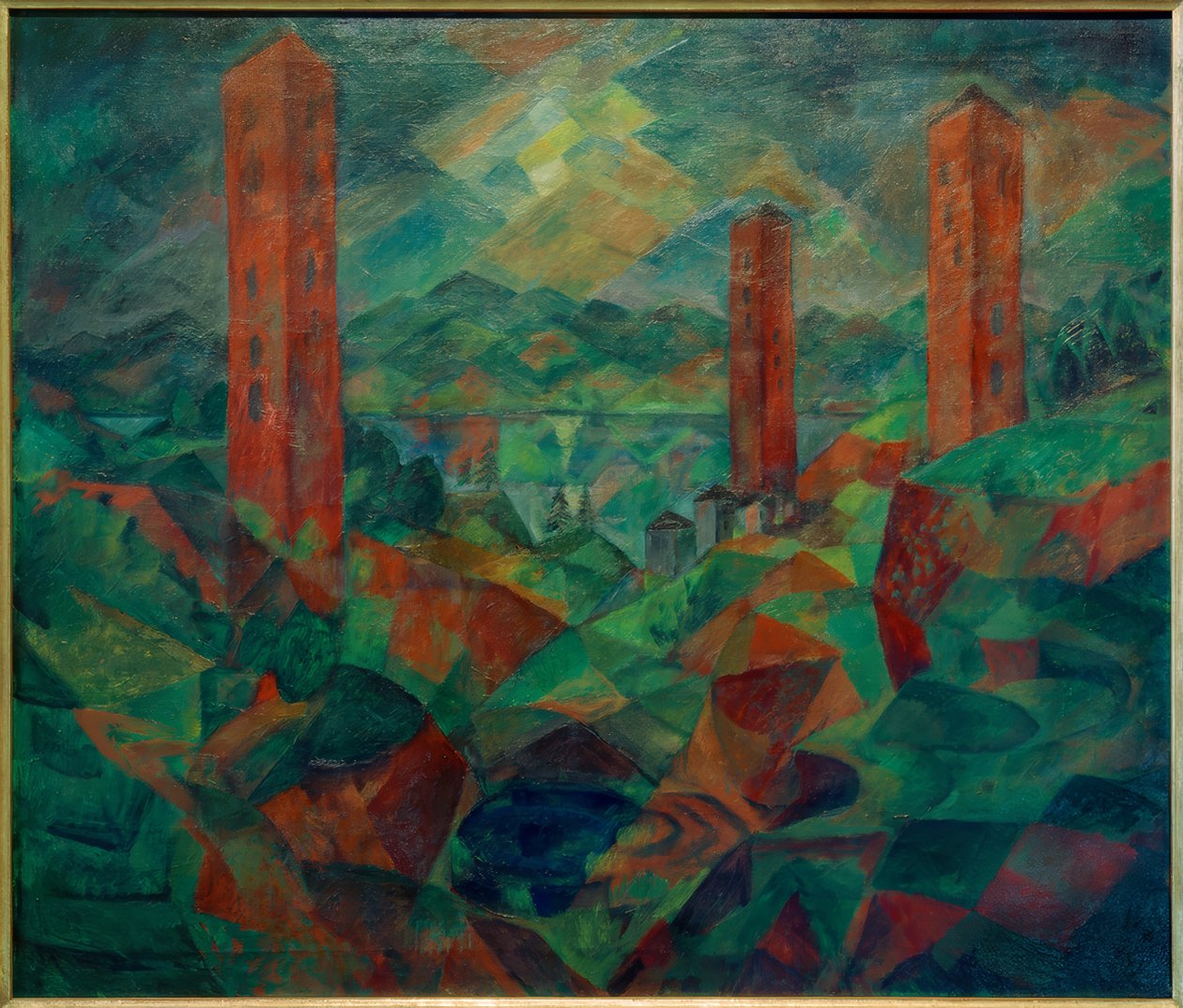 Červené věže od Paul Adolf Seehaus