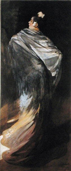 Španělská kráska, cca 1900 (akvarel na papíře) od Paul Albert (attr. to) Besnard