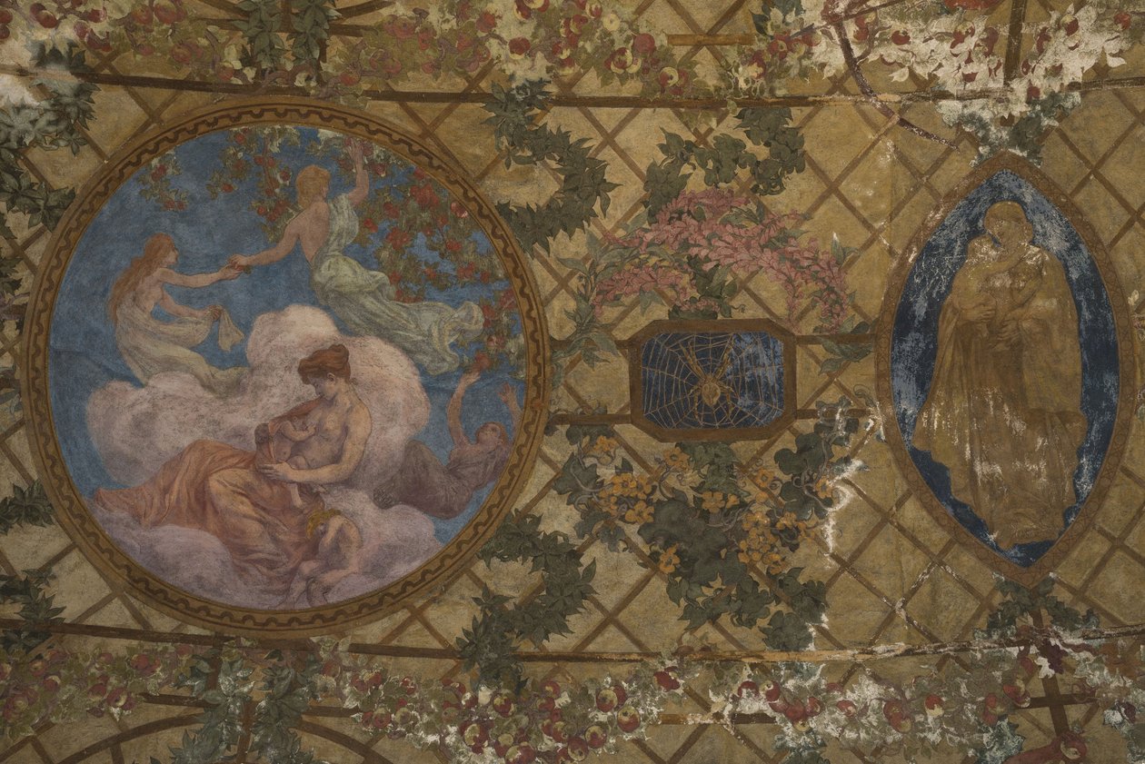 Denní a noční hodiny : La Maternité, 1909-1910 (architektonická výzdoba) od Paul Albert Baudouin