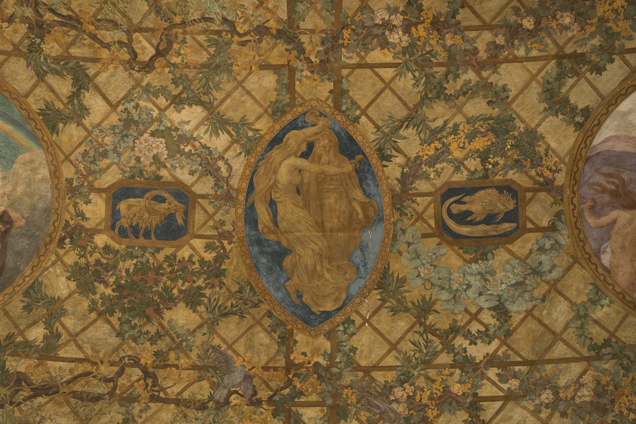 Hodiny dne a noci: Le Rêve, 1909-1910 (architektonický soubor) od Paul Albert Baudouin
