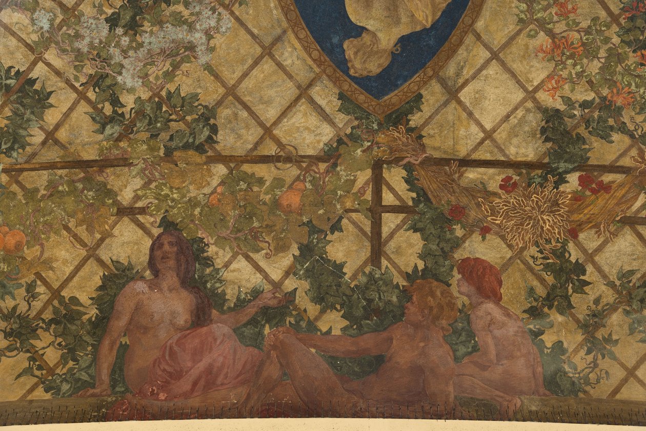 Scény z lidského života, 1909-1910 (freska) od Paul Albert Baudouin
