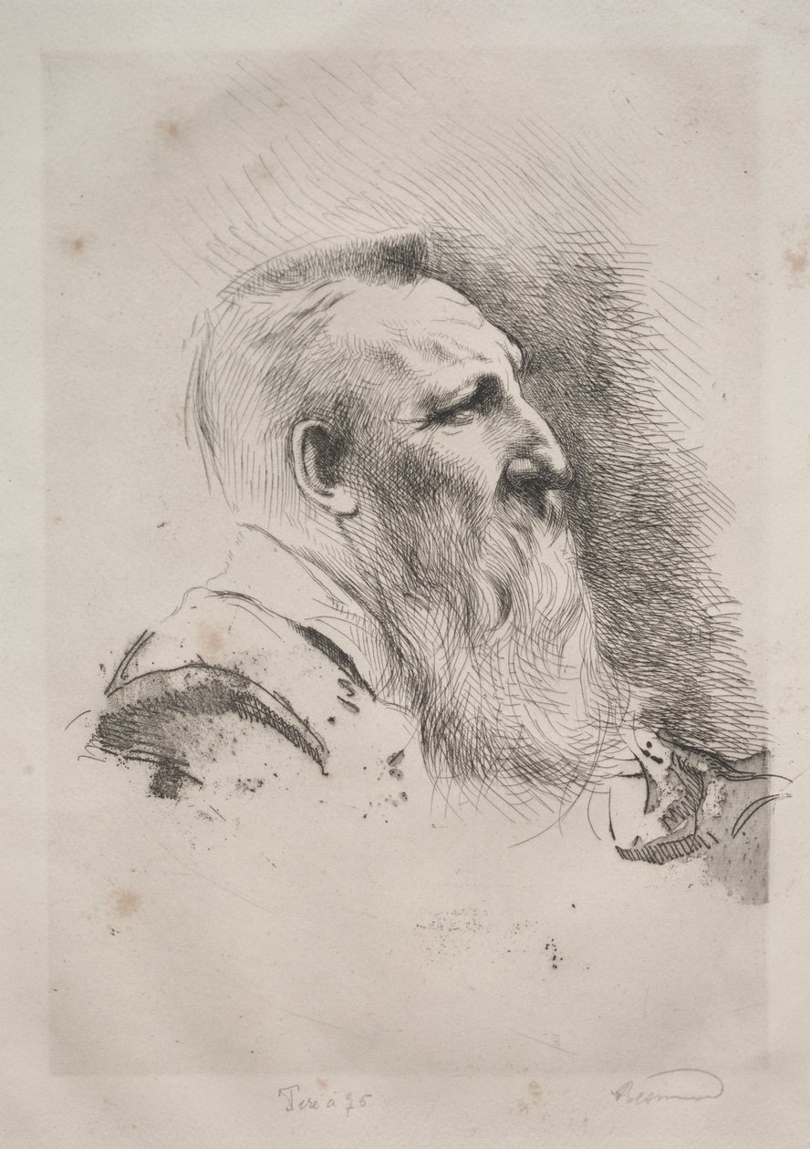 Auguste Rodin od Paul Albert Besnard