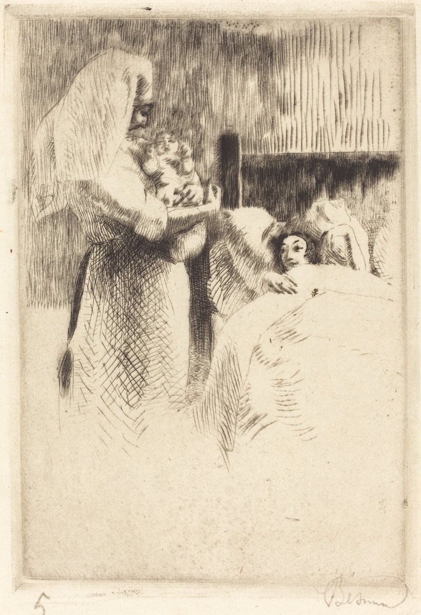 Oznámení o narození Anne-Élisabeth Besnard Rodný list Anne-Élisabeth..., 1922. od Paul Albert Besnard
