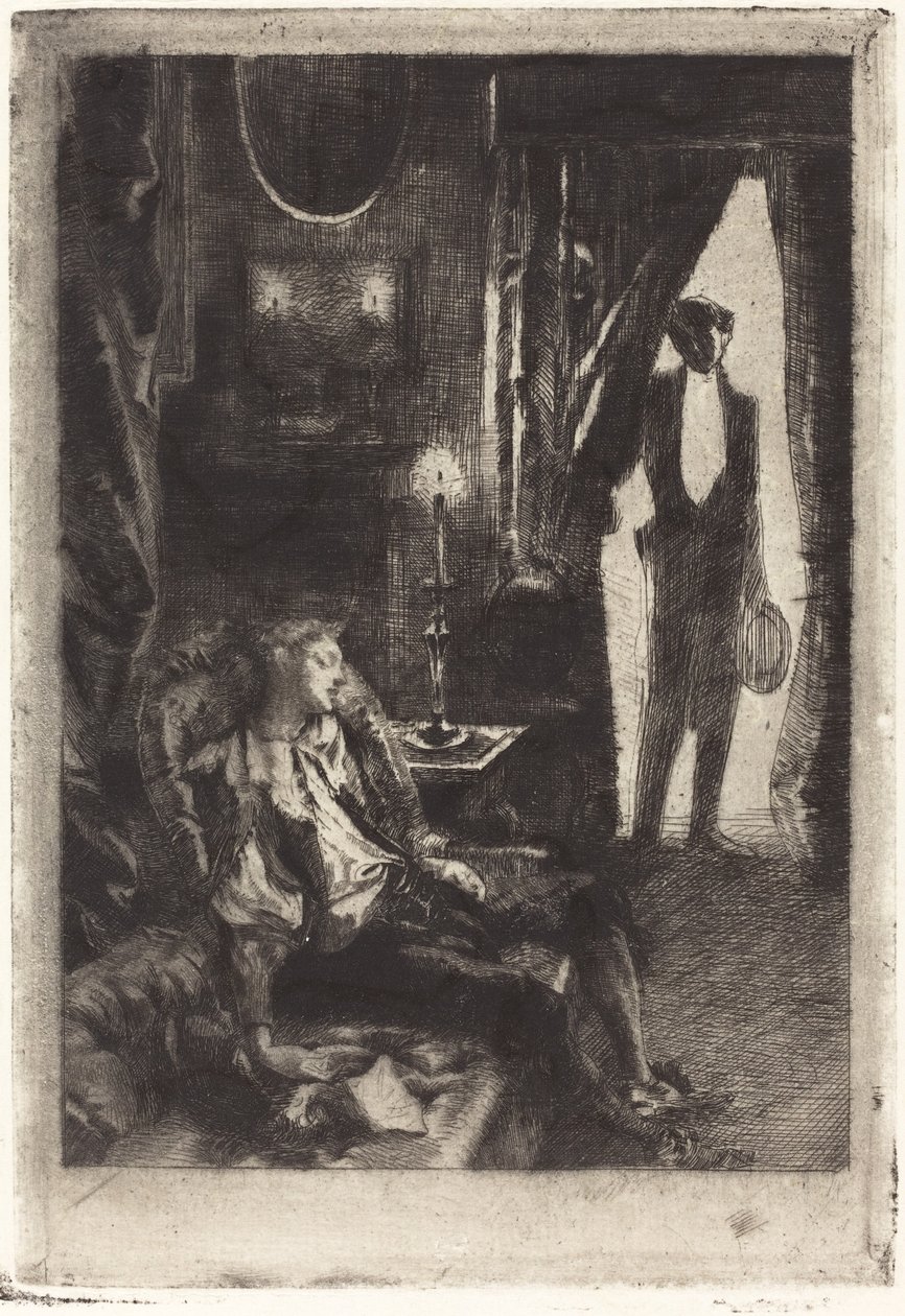 Iza Spí Spánek Izy, 1885. od Paul Albert Besnard