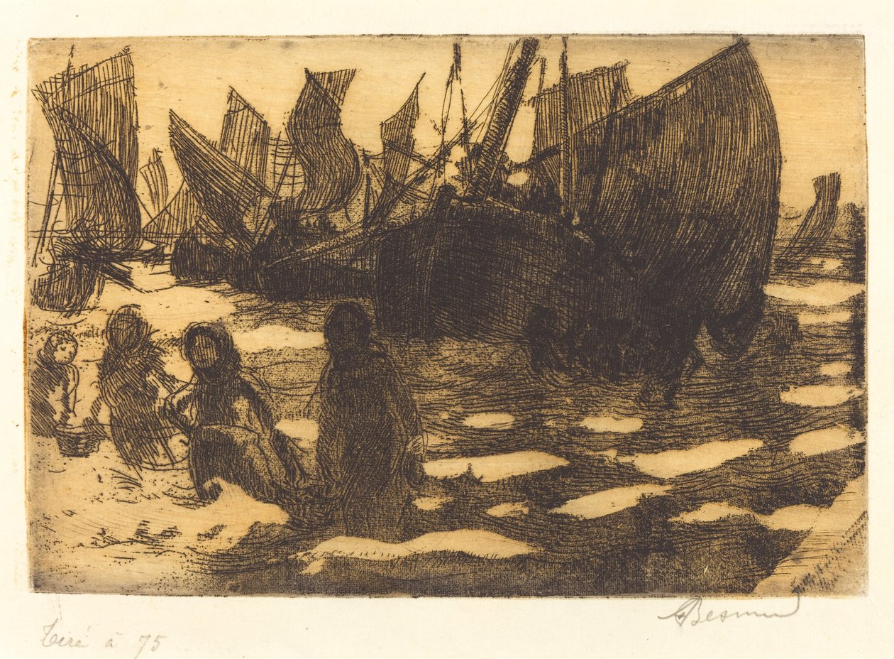 Malé rybářské čluny Berck Petites Pêcheuses de Berck, 1897. od Paul Albert Besnard