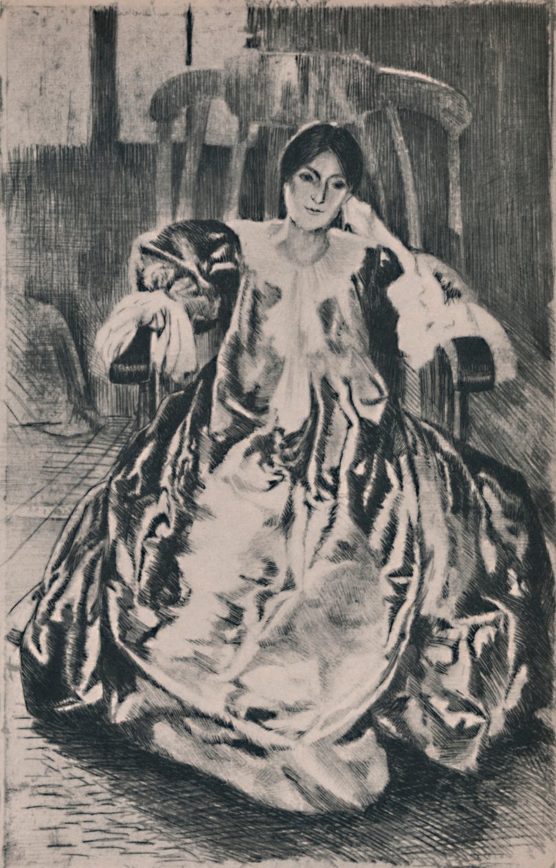 Hedvábné šaty, 1887, 1946 od Paul Albert Besnard