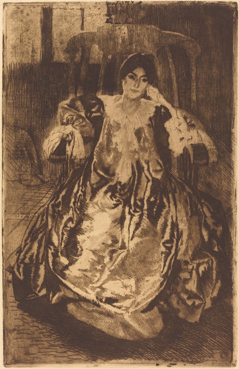 Hedvábné šaty Hedvábné šaty, 1887. od Paul Albert Besnard