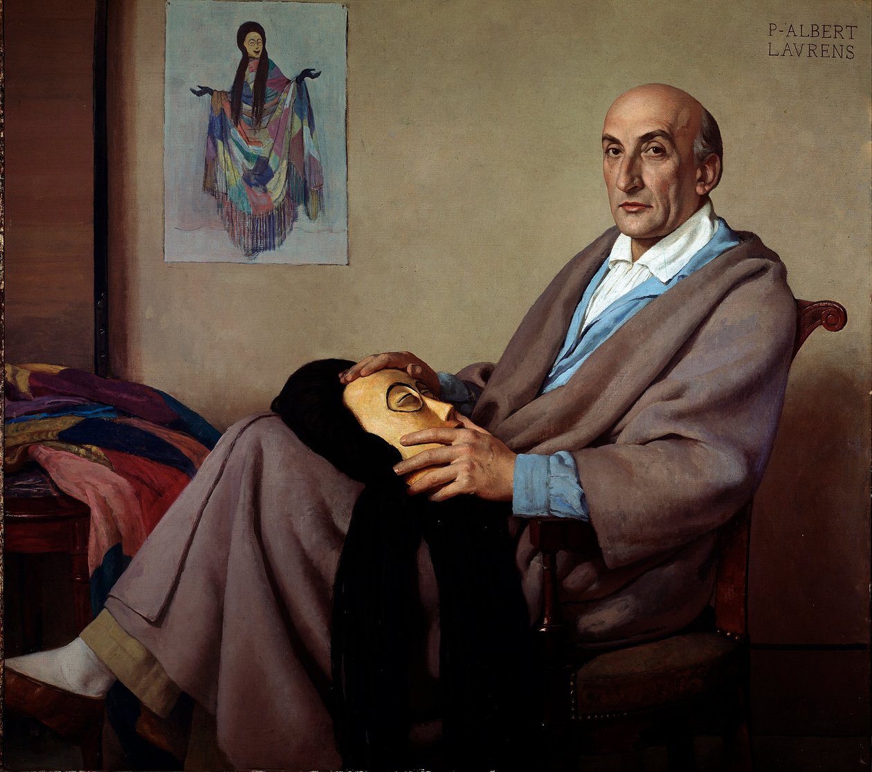 Portrét režiséra a divadelníka Jacquese Copeaua (1879-1949) od Paul Albert Laurens