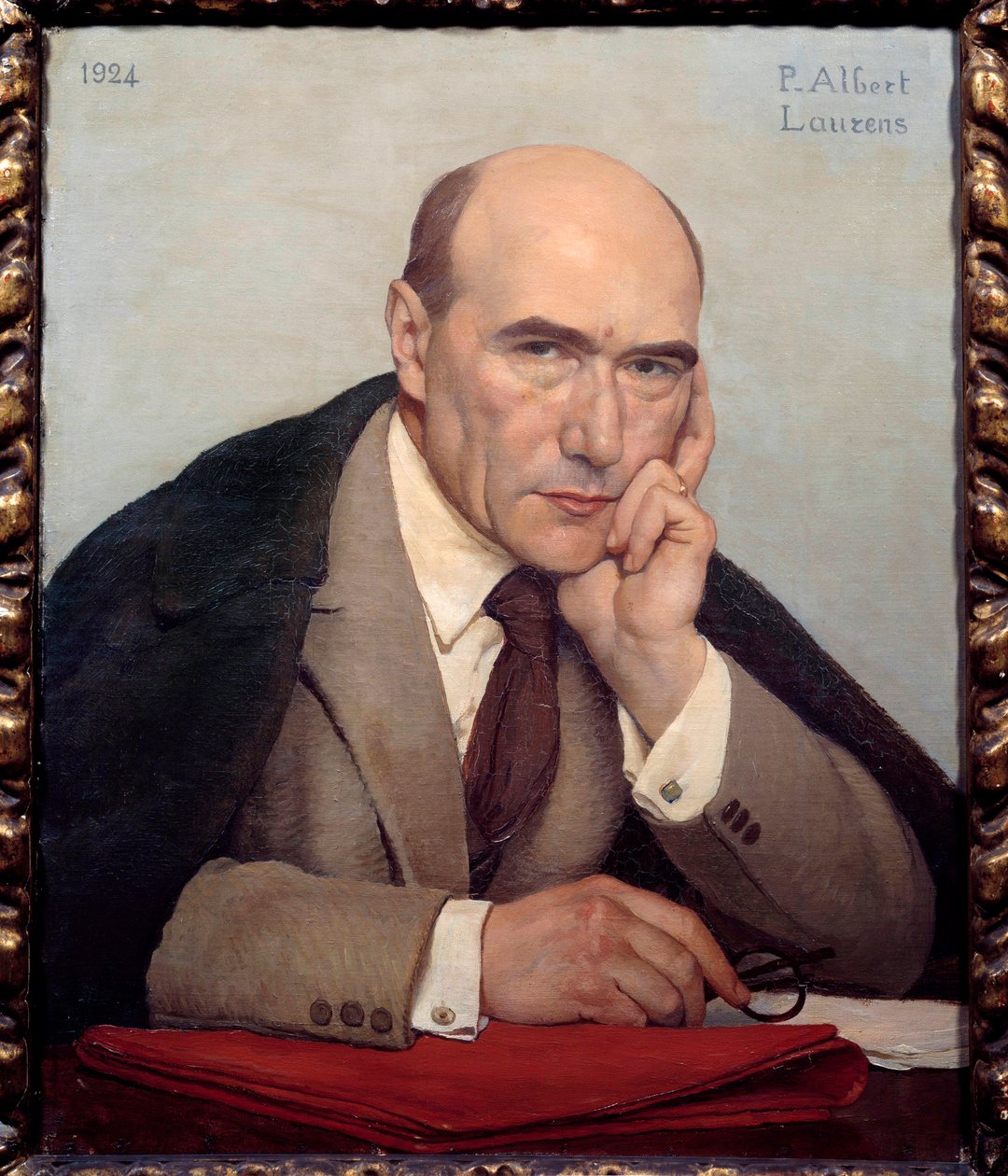 Portrét francouzského spisovatele Andre Gide (1869-1951) od Paul Albert Laurens