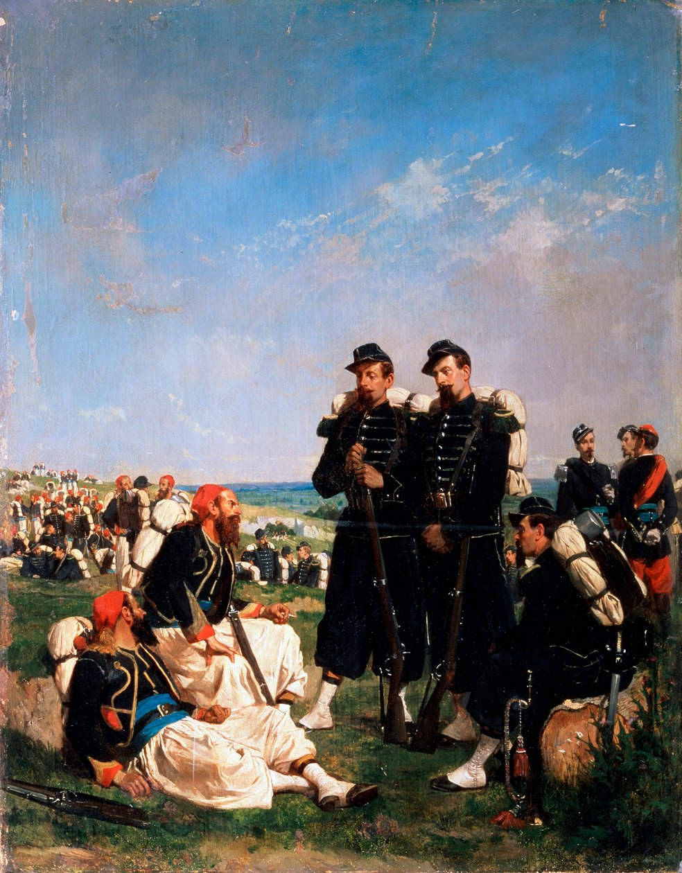 Francouzský tábor poblíž Sevastopolu, 19. století od Paul Alexandre Protais