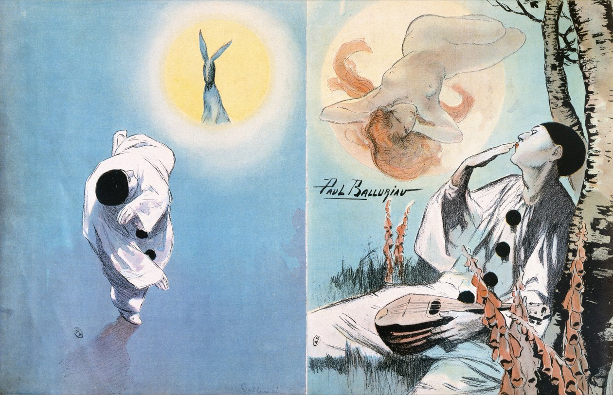 Pierrot, kolem roku 1900 od Paul Balluriau