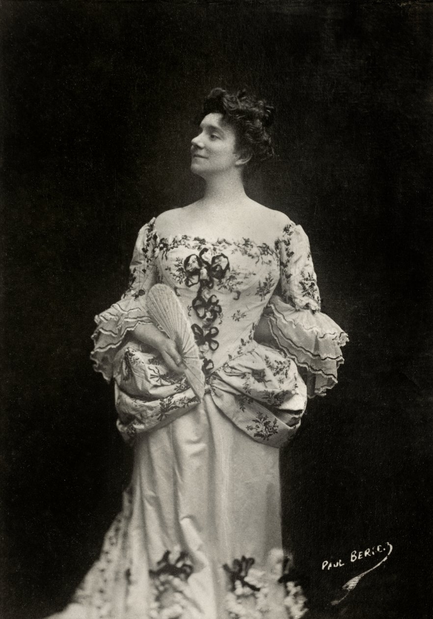 Portrét francouzské umělkyně Yvette Guilbert ( 1865 od Paul Berger