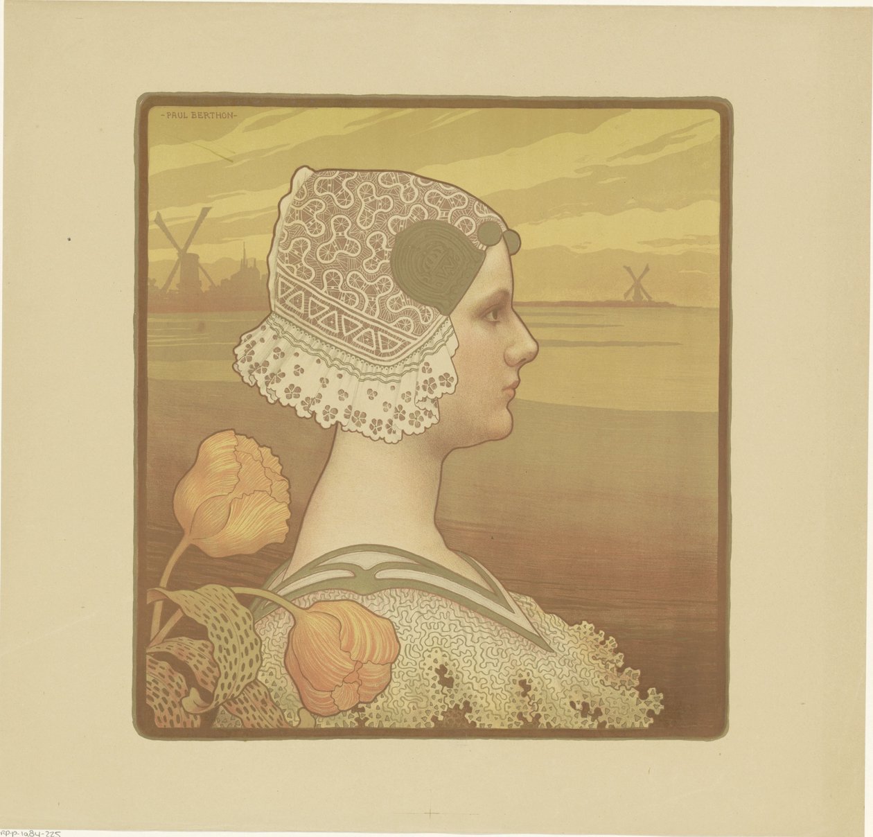 Portrét Wilhelminy, královny Nizozemska od Paul Berthon