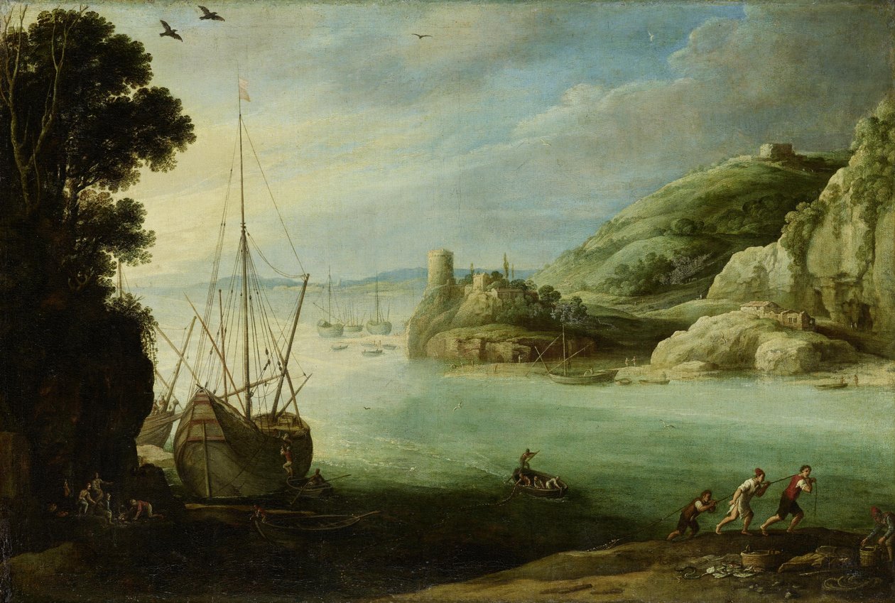 Hornaté mořské pobřeží od Paul Bril