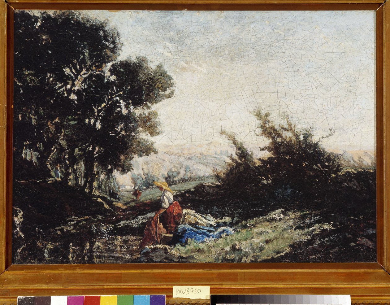 Lavandiere at the Creek19th (olej na plátně) od Paul Camille Guigou