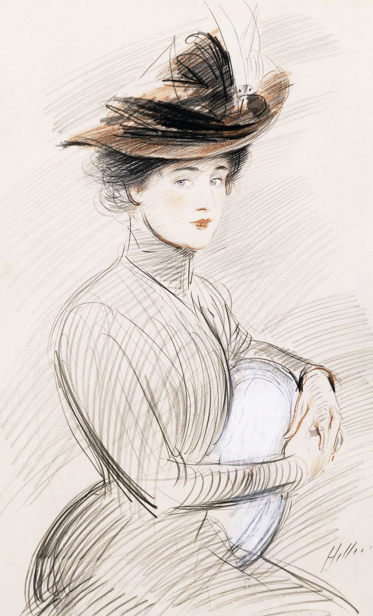 Elegantní dáma, od Paul Cesar Helleu