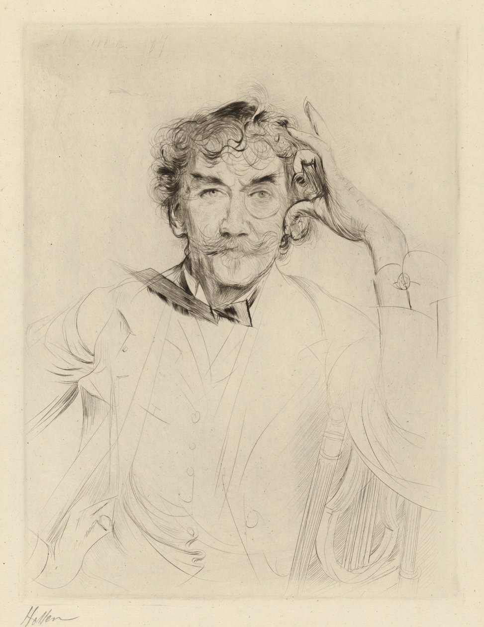 J. A. M. Whistler od Paul Cesar Helleu