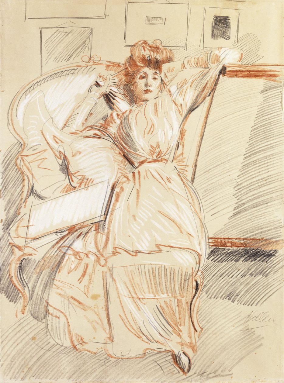 Madame Helleu odpočívá, od Paul Cesar Helleu