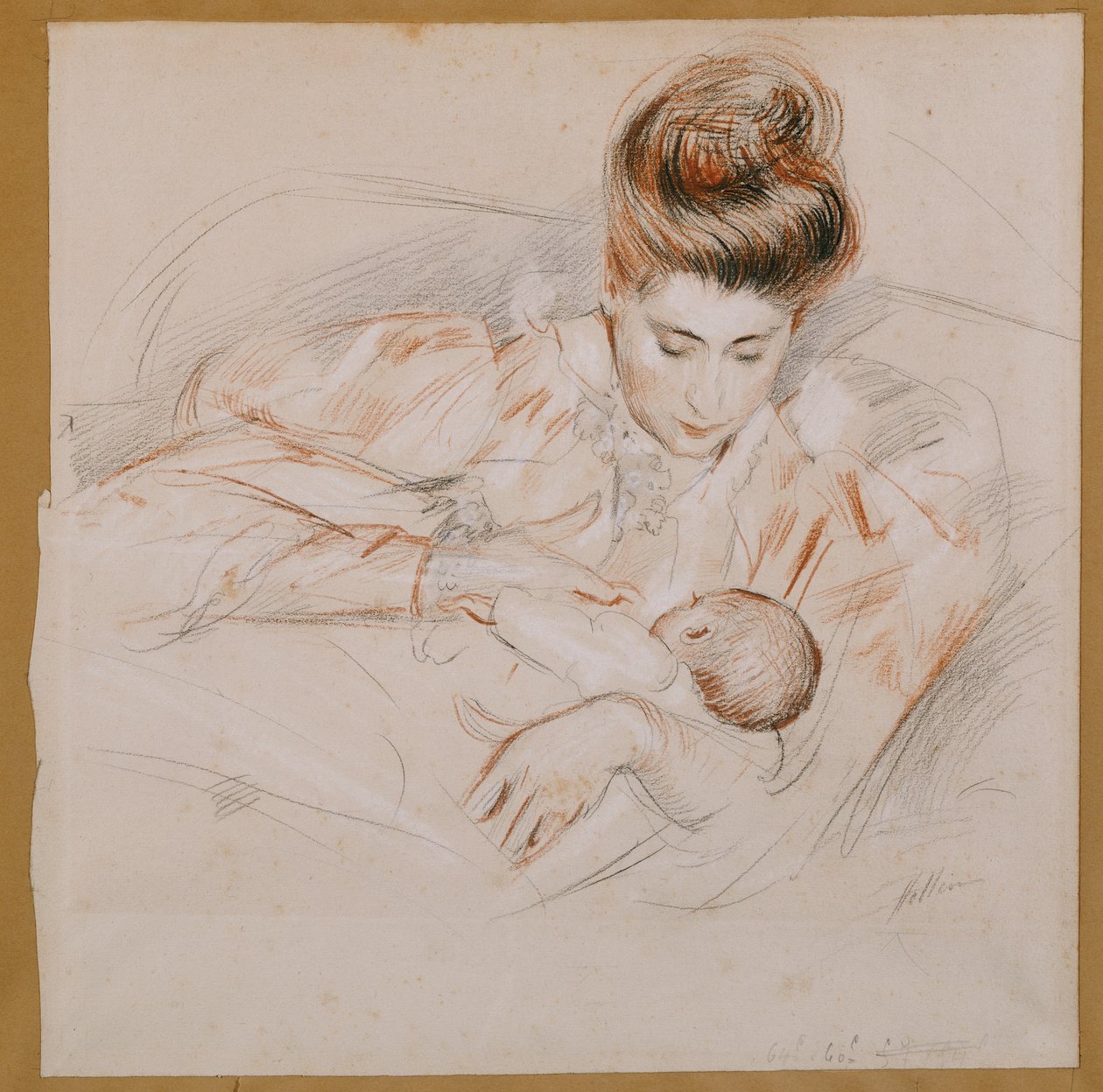 Matka a dítě od Paul Cesar Helleu