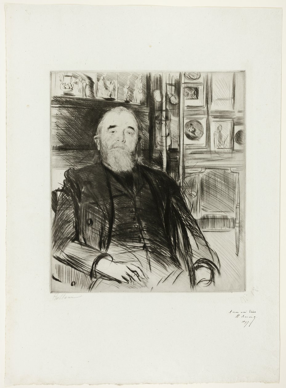 Portrét Alexis Rouart od Paul Cesar Helleu