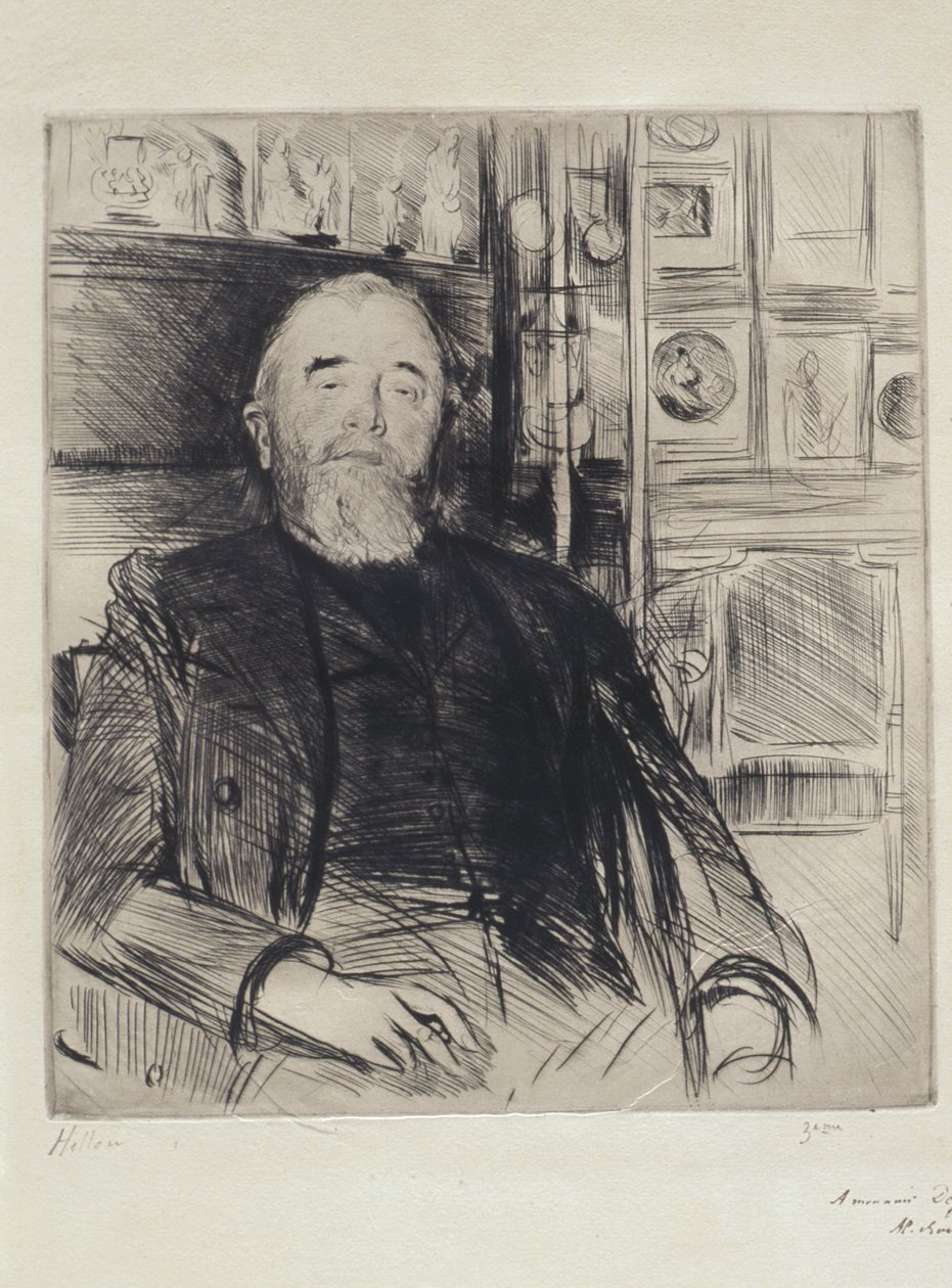 Porträt von Alexis Rouart od Paul Cesar Helleu