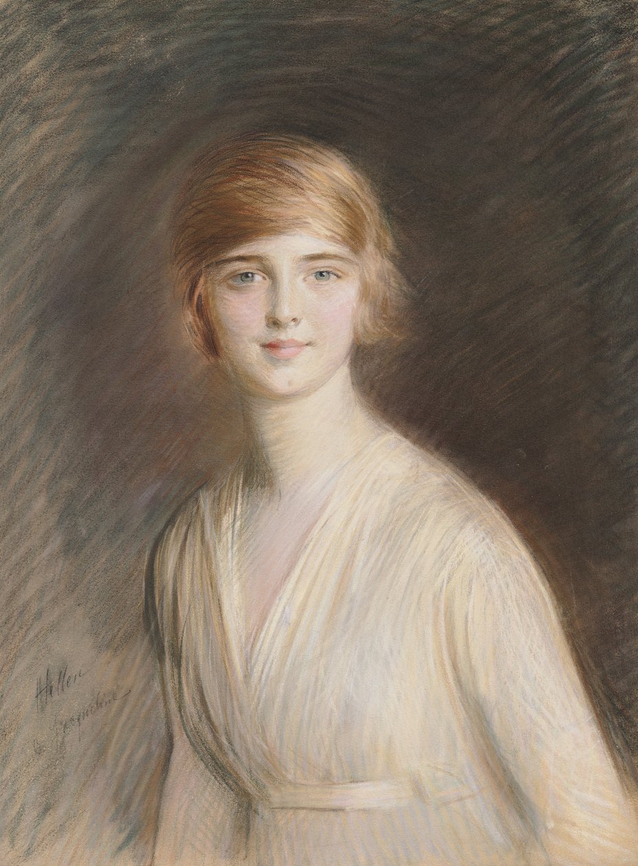 Portrét Jacqueline (pastel na papíře) od Paul Cesar Helleu