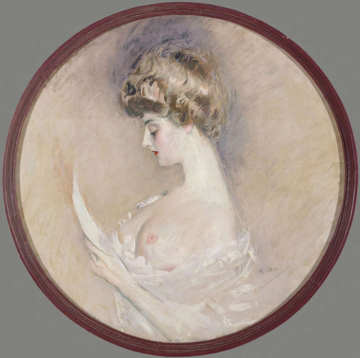 Portrét Marthe Letellier, rozené Fourton, c. 1900. od Paul Cesar Helleu