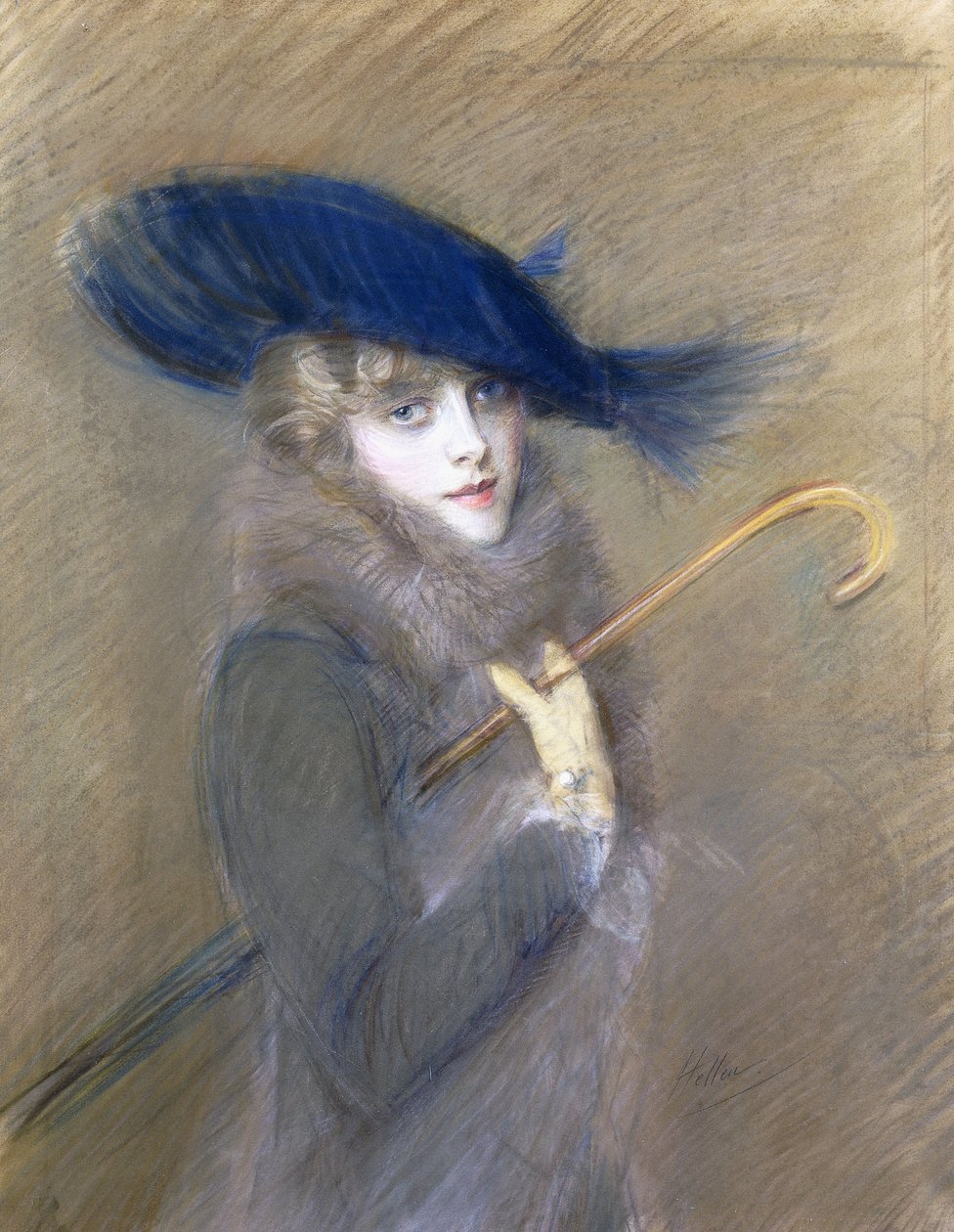 Portrét Peggy Letellier, od Paul Cesar Helleu