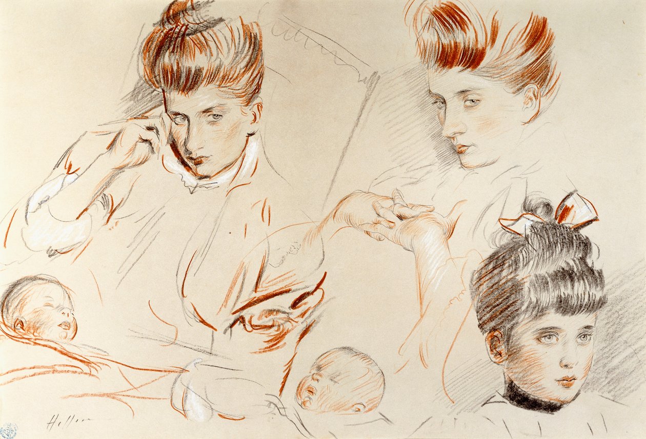 Náčrtky Mme, od Paul Cesar Helleu