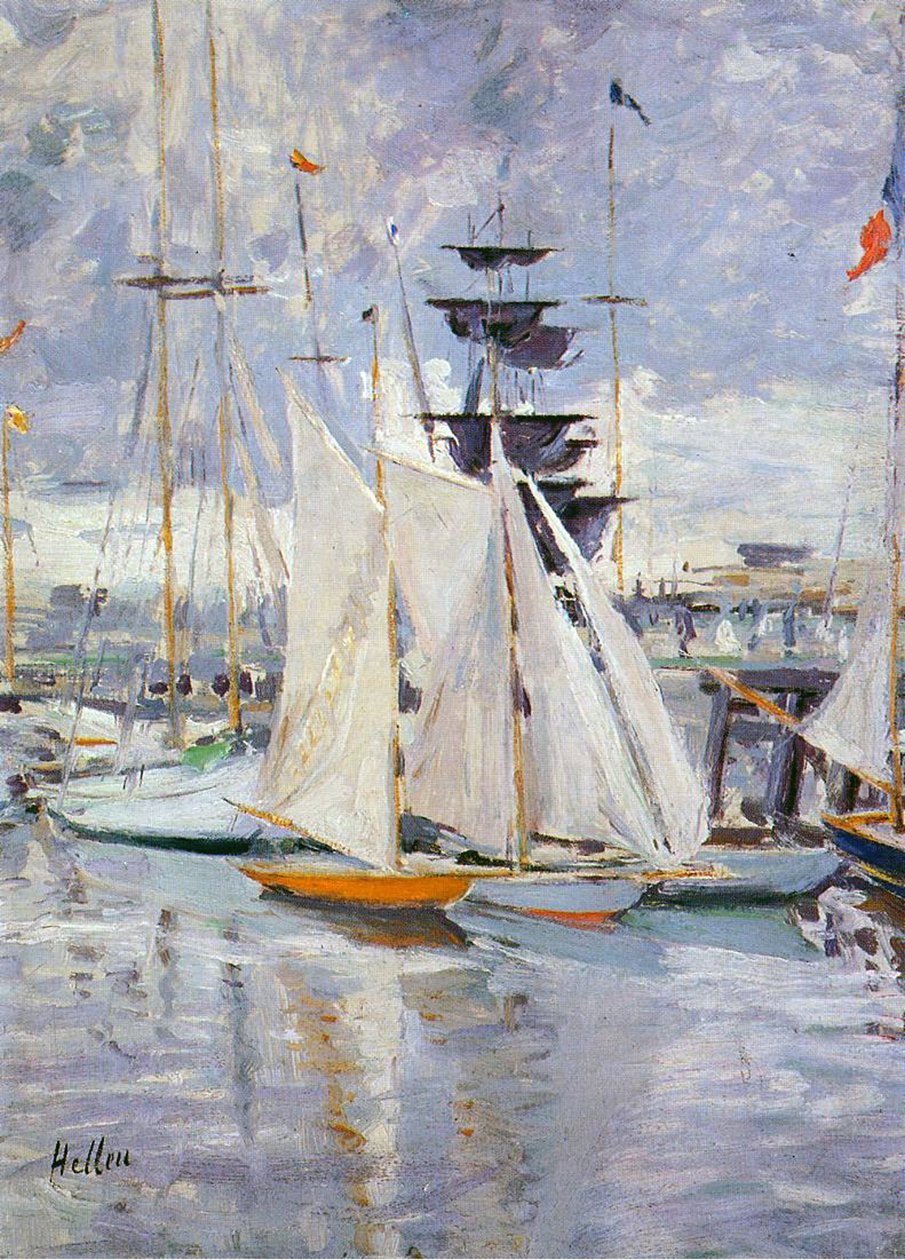 The Harbour, Deauville, Normandie, 1912 od Paul Cesar Helleu