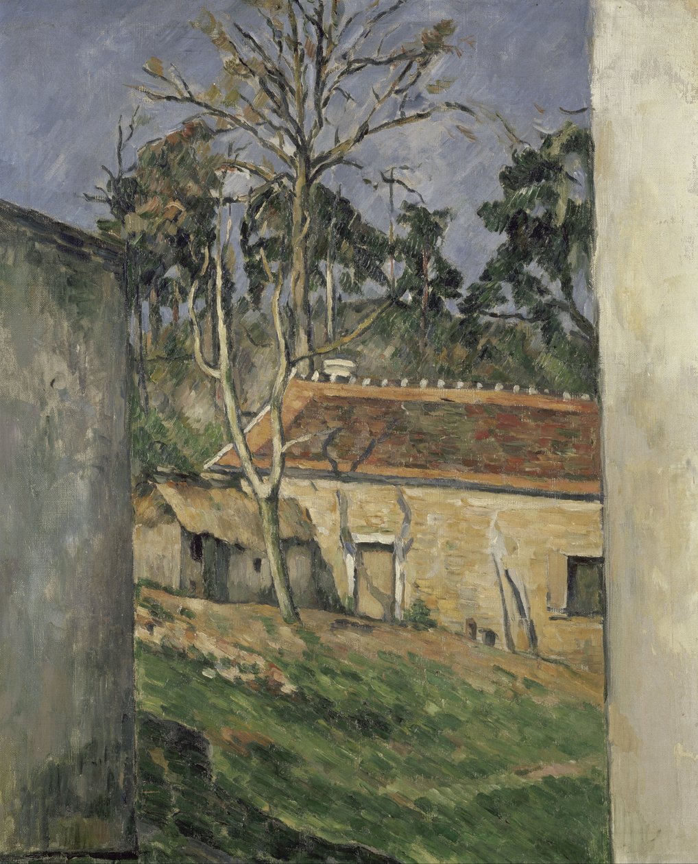 Dvůr statku od Paul Cézanne