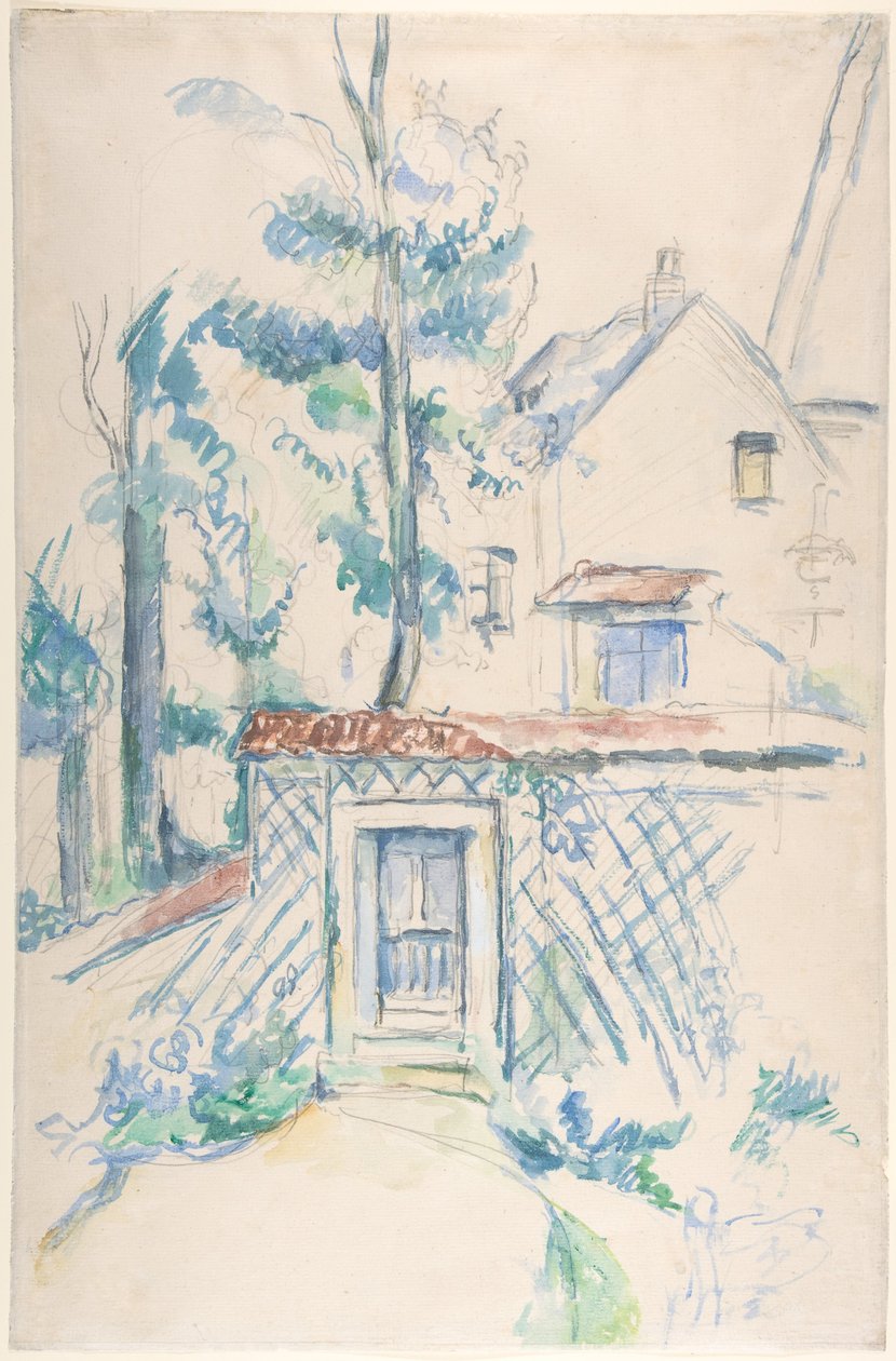 Vchod do zahrady od Paul Cézanne